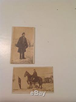 Pair of Carte De Visites Of an Identified Civil War Soldier in 1862