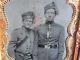 Pair Of Civil War Soldiers In Unusual Uniforms With Pistols Tintype Photograph