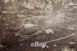Pair of Large, Framed Alexander Gardner Civil War Photographs of Gettysburg Dead
