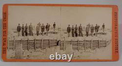 Petersburg Virginia Civil War Stereoview Photo Confederate Krepps Fort Mahone