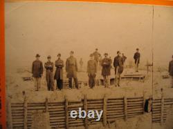 Petersburg Virginia Civil War Stereoview Photo Confederate Krepps Fort Mahone