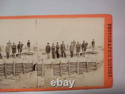Petersburg Virginia Civil War Stereoview Photo Confederate Krepps Fort Mahone