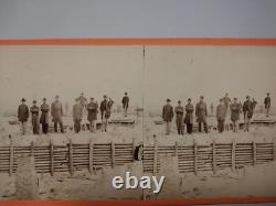 Petersburg Virginia Civil War Stereoview Photo Confederate Krepps Fort Mahone