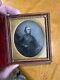 Photo Ambrotype Cased Gentleman By Byron Civil War 1/6th Plate Nottingham