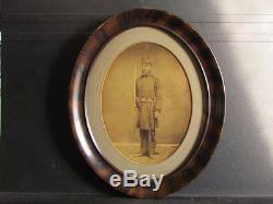 Possible 62nd Pennsylvania Infantry Civil War officer oval albumen framed photo