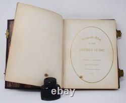 Post Civil War Leather Photo Album New York State Assembly 1867 Autographs