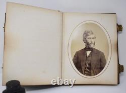 Post Civil War Leather Photo Album New York State Assembly 1867 Autographs