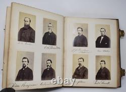 Post Civil War Leather Photo Album New York State Assembly 1867 Autographs