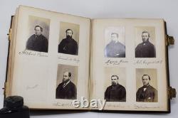 Post Civil War Leather Photo Album New York State Assembly 1867 Autographs