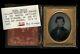 Pre Civil War Ambrotype Of Id'd Confederate Soldier Virginia Artillery