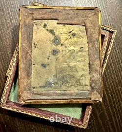 Pre Civil War Daguerreotype Man in White Suit Georgia Plantation Est 1850s Photo