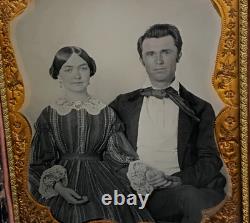 Pre Civil War Half Plate Ambrotype by Hopkinsville Kentucky E L Foulks Prototype