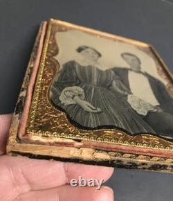 Pre Civil War Half Plate Ambrotype by Hopkinsville Kentucky E L Foulks Prototype