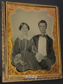 Pre Civil War Half Plate Ambrotype by Hopkinsville Kentucky E L Foulks Prototype