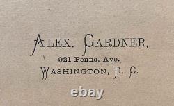 Preeminent CIVIL War Photographer Alexander Gardner 1821-1882 Cabinet Photo 1870
