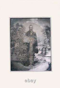 Quarter Plate Armed Civil War Soldier Tintype circa 1862