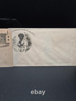 RARE 1861 Slave African Pic Civil War Patriotic Cover Envelope