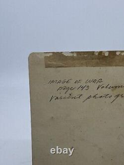 RARE 1863 Mounted Civil War Group Photo US Navy UNION Officers USS Richmond VA