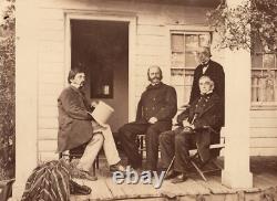 RARE Albumen Photograph of Generals Ambrose Burnside & Robert Anderson in 1864