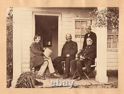 RARE Albumen Photograph of Generals Ambrose Burnside & Robert Anderson in 1864