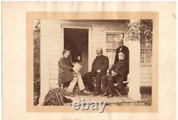 RARE Albumen Photograph of Generals Ambrose Burnside & Robert Anderson in 1864