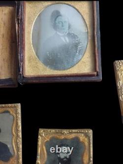 RARE Antique Ambrotype Tintype Daguerreotype Photo Lot Victorian Civil War Era