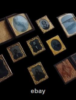 RARE Antique Ambrotype Tintype Daguerreotype Photo Lot Victorian Civil War Era