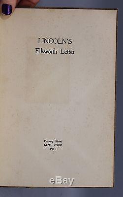 RARE Antique Civil War Col Ellsworth & Abraham Lincoln Photographs Limited Book