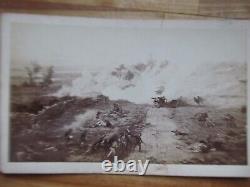 RARE Antique c1880 Photo of the Famous GETTYSBURG CYCLORAMA, Civil War, Boston