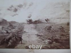 RARE Antique c1880 Photo of the Famous GETTYSBURG CYCLORAMA, Civil War, Boston