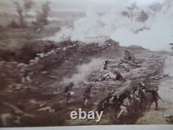 RARE Antique c1880 Photo of the Famous GETTYSBURG CYCLORAMA, Civil War, Boston
