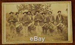 RARE CDV Civil War 42nd Illinois Infantry Volunteer Drum & Fife Band photo