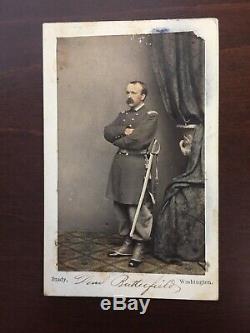 RARE CDV of General Daniel Butterfield by Brady Civil war era carte de visite
