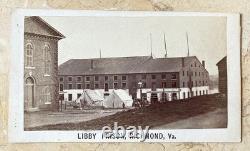 RARE! CIVIL WAR CONFEDERATE LIBBY PRISON with PRISONERS RICHMOND, VA CIRCA APR 1864