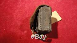 Rare CIVIL War Era Artillery Leather Fuse Box Named Confederate From Virginia