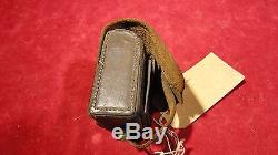 Rare CIVIL War Era Artillery Leather Fuse Box Named Confederate From Virginia