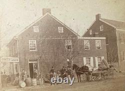 RARE! CIVIL WAR GETTYSBURG GETTYSBURG BUILDING by LEVI MUMPER PHOTO 1870's