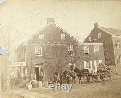 RARE! CIVIL WAR GETTYSBURG GETTYSBURG BUILDING by LEVI MUMPER PHOTO 1870's
