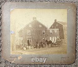 RARE! CIVIL WAR GETTYSBURG GETTYSBURG BUILDING by LEVI MUMPER PHOTO 1870's