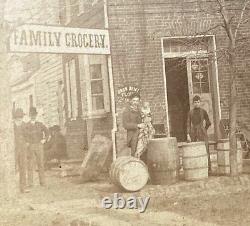 RARE! CIVIL WAR GETTYSBURG GETTYSBURG BUILDING by LEVI MUMPER PHOTO 1870's