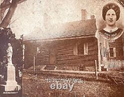 RARE! CIVIL WAR GETTYSBURG JENNIE WADE HOUSE SOUVENIR PHOTO ID'd by CW VET. 1904