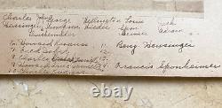 RARE! CIVIL WAR PENNSYLVANIA VOLS. ID'd VETERAN'S GROUP 1890 PHOTOGRAPH