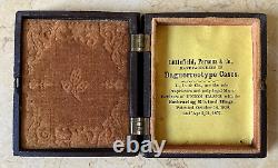RARE! CIVIL WAR UNION FEDERAL SHIELD with EAGLE (2 SIDED) 1/9 PLT UNION CASE