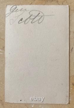 RARE! CIVIL WAR UNION LT GEN. WINFIELD SCOTT by C. D. FREDRICKS CDV PHOTO 1862