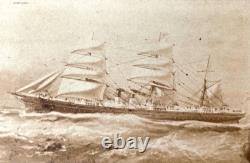 RARE! CIVIL WAR UNION MERCHANT VESSEL SS ONTARIO PERIOD ID'd 1867 CDV PHOTO