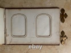 RARE! CIVIL WAR UNION SOLDIER'S MILITARY / FAMILY CDV PHOTO ALBUM c1864 (EMPTY)