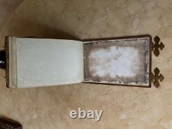 RARE! CIVIL WAR UNION SOLDIER'S MILITARY / FAMILY CDV PHOTO ALBUM c1864 (EMPTY)