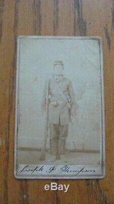 RARE Civil War Soldier CDV 42ND MISSOURI ARMED AND IDED