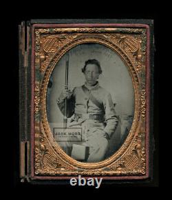 RARE FLORIDA Infantry Confederate Civil War Soldier POW, Armed, Identified