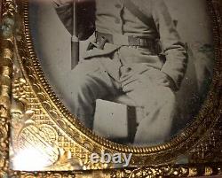 RARE FLORIDA Infantry Confederate Civil War Soldier POW, Armed, Identified